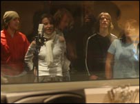 Recording in the studio