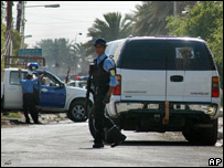 Local onde carro de russos foi atacado