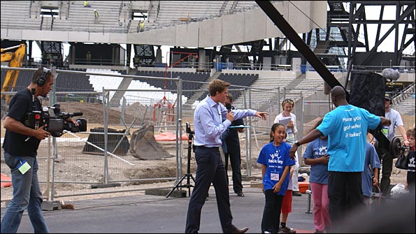 Jake hosting the Olympic countdown coverage