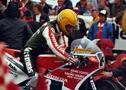 Joey Dunlop preparing for the NW200 in 1984