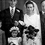 Joan on her wedding day in August 1944. Joan on her wedding day in August 1944.