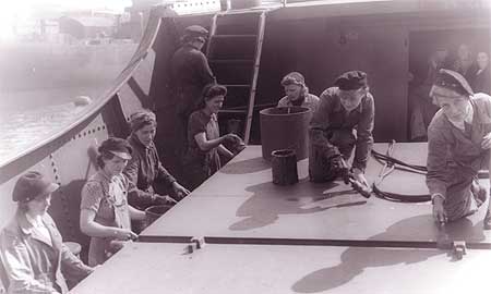 Women shipyard workers