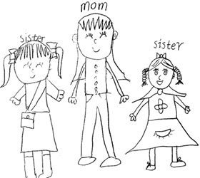 a picture drawn by a toddler