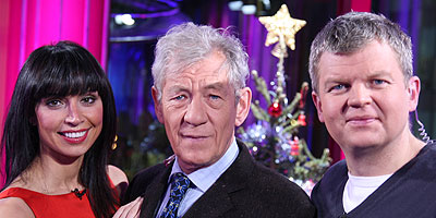 Sir Ian McKellen in the studio