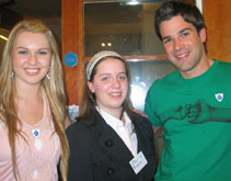 Zoe, Laura and Gethin