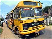 A bus in Sri Lanka