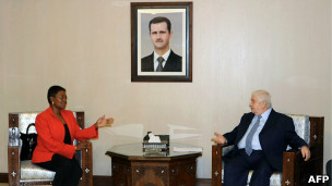 آموس و وزیر خارجه سوریه