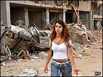 زنی در جنوب بیروت