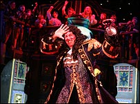 Paul Nicholas as the dastardly Captain Hook 
