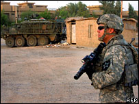 Soldado americano em Bagdá