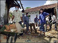 سری لنکا میں تعمیر نو کا کام 