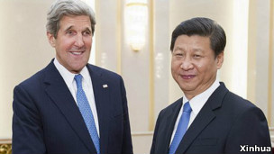 美國國務卿克里與習近平