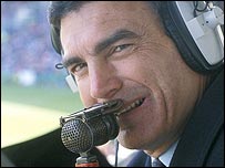 Trevor Brooking commentates on a game