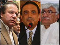 نواز شریف، آصف زرداری اور اسفندیار ولی