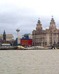 Liverpool skyline showing Liver Building