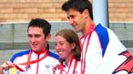 Geraint Thomas, Nicole Cooke and Tom James
