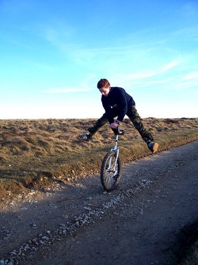 Extreme unicycling
