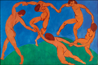 A dança, de Henri Matisse. Óleo de 1910 (Créditos: 260 x 391 cm. The State Hermitage Museum, São Petersburgo. Foto: Archives Matisse, Paris.)