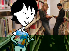 Helen in the library