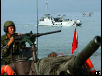 Tập trận trên biển của hải quân Đài Loan hồi 2003