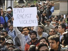 Protests against attacks on Indian students in Australia