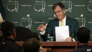 Billy Payne, presidente del Augusta National Golf Club.