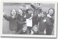 Parti Unsain Ysgol Pontrhydfendigaid a ddaeth yn gyntaf