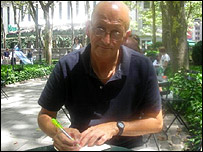 Stephen in Bryant park, New York