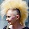 blonde mohican