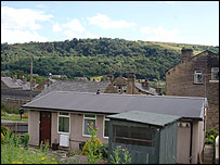 Mytholmroyd houses and hills