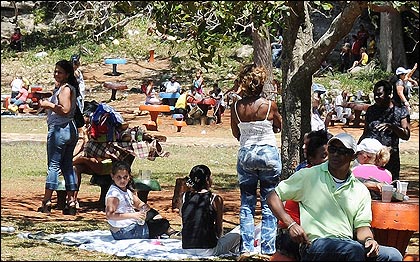 Parque natural Escaleras de Jaruco en domingo. Foto: Raquel Pérez.