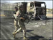 Soldados das forças de coalizão