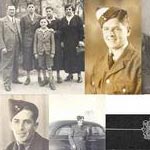 Above left to right, the Engelhardt family in Germany, 1936. Wolf Engelhardt as a cadet and in his flying suit and in a picture recovered from the crash. Below left to right, Albert Tuuri and leaving for England, his memorial bar and posthumous medals. Above left to right, the Engelhardt family in Germany, 1936. Wolf Engelhardt as a cadet and in his flying suit and in a picture recovered from the crash. Below left to right, Albert Tuuri and leaving for England, his memorial bar and posthumous medals.