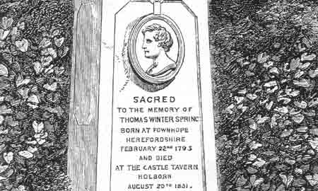 Tom Spring Memorial in West Norwood