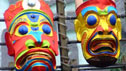 Decorative masks.
