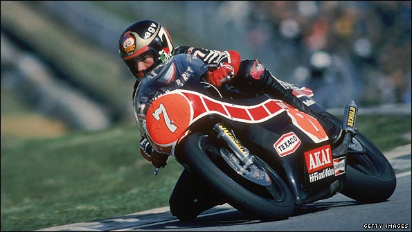 Barry Sheene in action