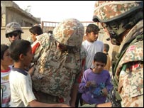 Iraqi interpreter works with Danish troops