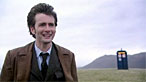 David Tennant on the set of the episode New Earth