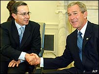 Uribe e Bush