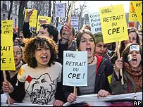 Protesta të francezëve kundër ligjit të ri të punësimit