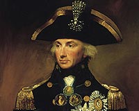 Rear Admiral Viscount Nelson, wearing his Nile decorations - with diamond 'chelengk', a gift from Sultan of Turkey, in his hat