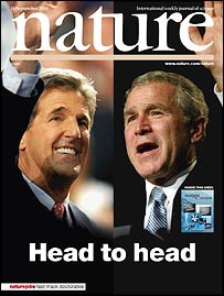 جان کیری اور صدر بش