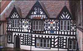 Outside the Lord Leycester Hospital hall 