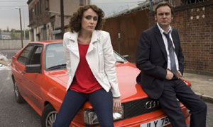 Ashes To Ashes: DI Alex Drake (Keeley Hawes) and DCI Gene Hunt (Philip Glenister)