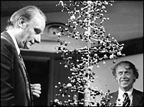 Francis Crick a James Watson