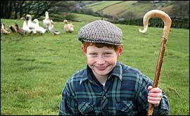 Yorkshire lad Philip Mellin is the youngest competitor in the county's sheepdog trials