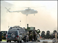 Đoàn xe của lực lượng do Nato cầm đầu tại Afghanistan