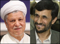 محمود احمدی نژاد و اکبر هاشمی رفسنجانی يک هفته ديگر به رقابت ادامه خواهند داد