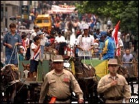 Protesto em Assunção
