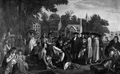 The signing of the Pennsylvania treaty